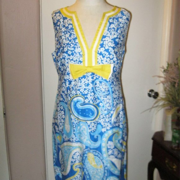 ❤️LILLY PULITZER PAISLEY DRESS SZ 8 - Picture 1 of 7